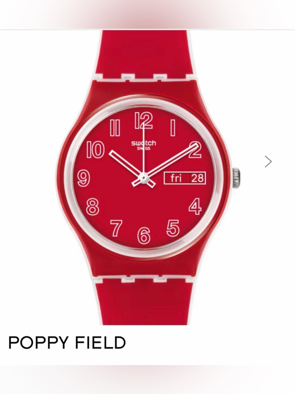 Swatch Watch NEW Poppy needs battery